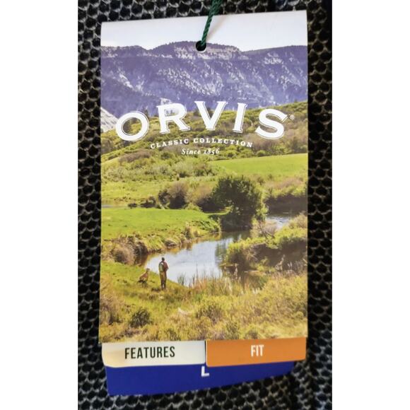 Orvis 1/4 Zip Fleece Lined Jacket. Men's Large. Black. NWT - Picture 10 of 13